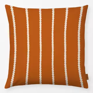 Kissen Wavy Streifen orange