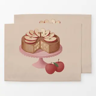 Tischset Apfelkuchen