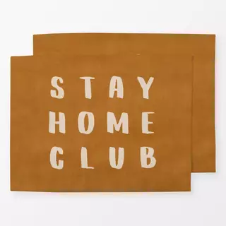 Tischset Stay Home Club