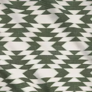 Meterware Diamonds Ikat Darkgreen