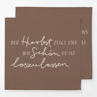 Servietten Herbst Loslassen