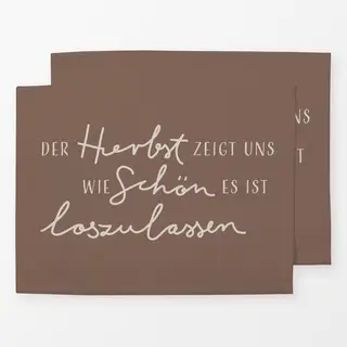 Tischset Herbst Loslassen