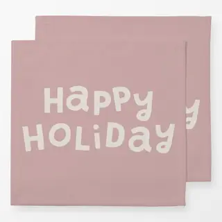 Servietten Happy Holiday rosa