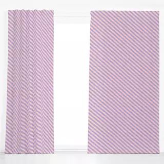 Dekovorhang Streifen Brush Diagonal rosa