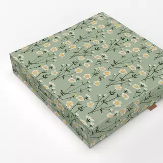 Bodenkissen Wild Flowers White Green