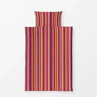 Bettwäsche Multi Streifen Rosa