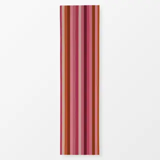 Tischläufer Multi Streifen Rosa