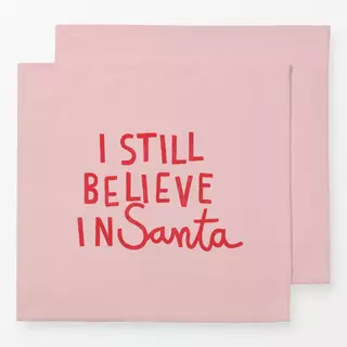 Servietten I Still Believe In Santa rosa