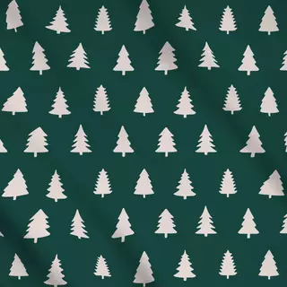 Meterware Weihnachtsbäume grün klein