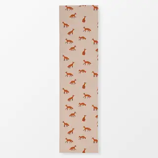 Tischläufer Füchse off-white