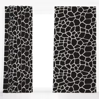 Dekovorhang Giraffe schwarz