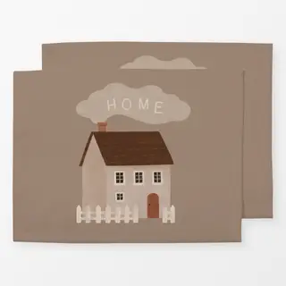 Tischset Haus Home beige