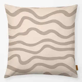 Kissen Wellen beige