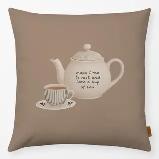 Kissen Kanne beige