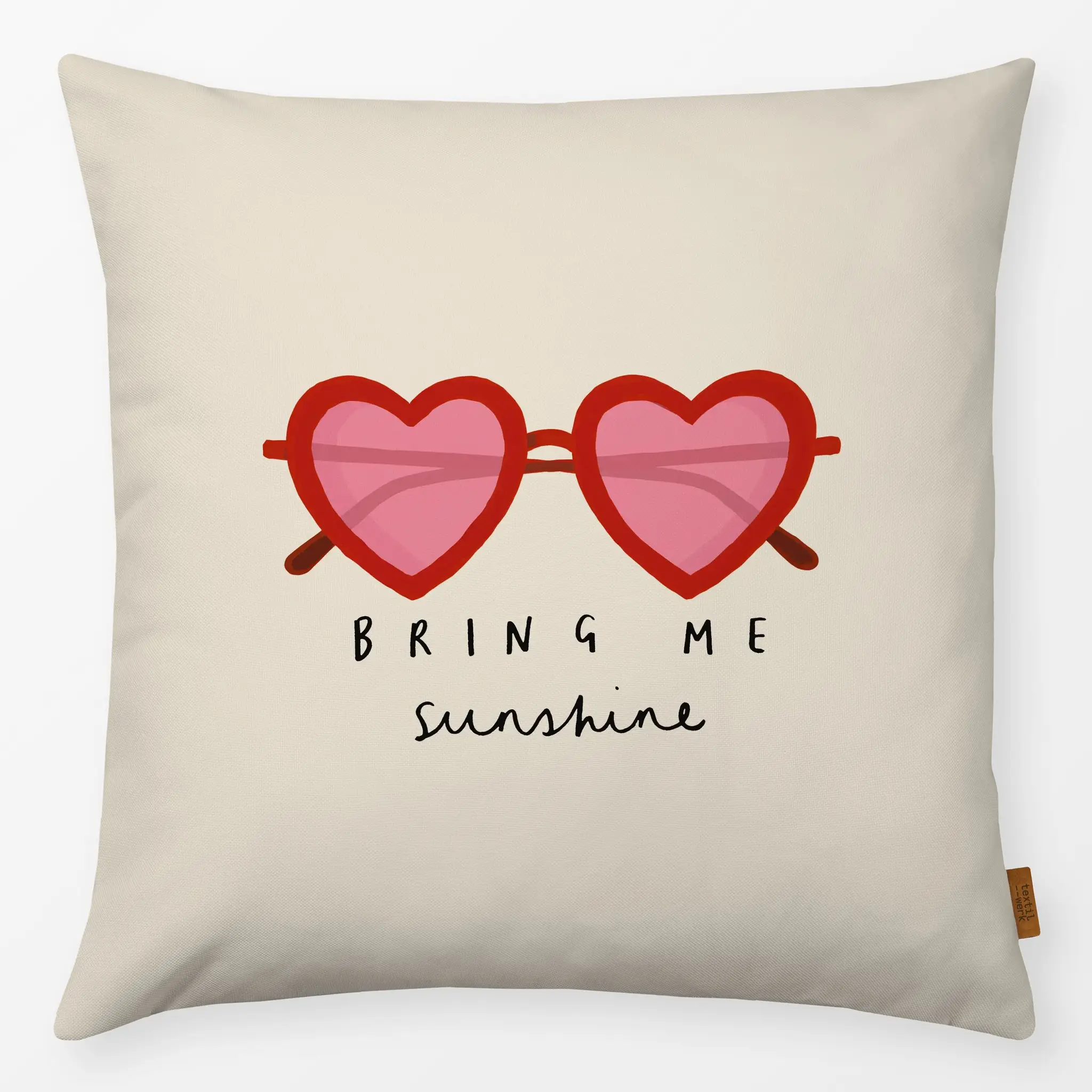 Kissen Kissen Herzbrille sunshine