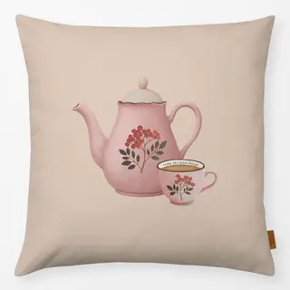 Kissen Kanne Tee