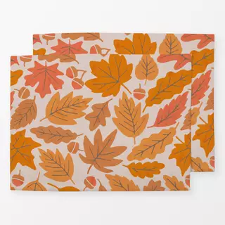 Tischset Herbstblätter Gelb Orange