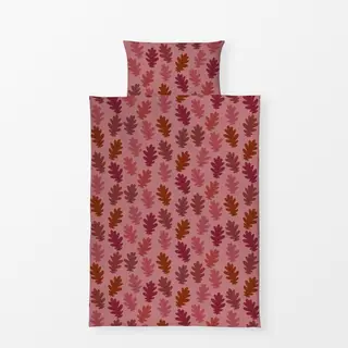 Bettwäsche Herbstblätter rosé