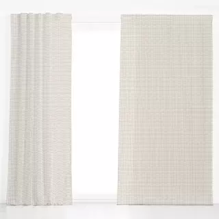 Dekovorhang Kleine Karos beige