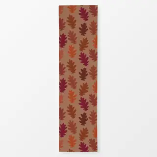 Tischläufer Herbstblätter caramel