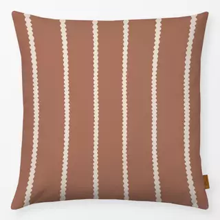 Kissen Wavy Streifen mocha