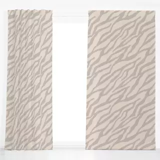 Dekovorhang Zebra beige
