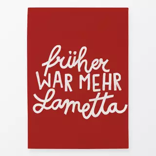 Geschirrtücher Früher war mehr Lametta rot