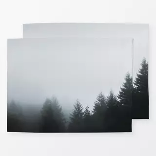 Tischset Winter Tannen Wald