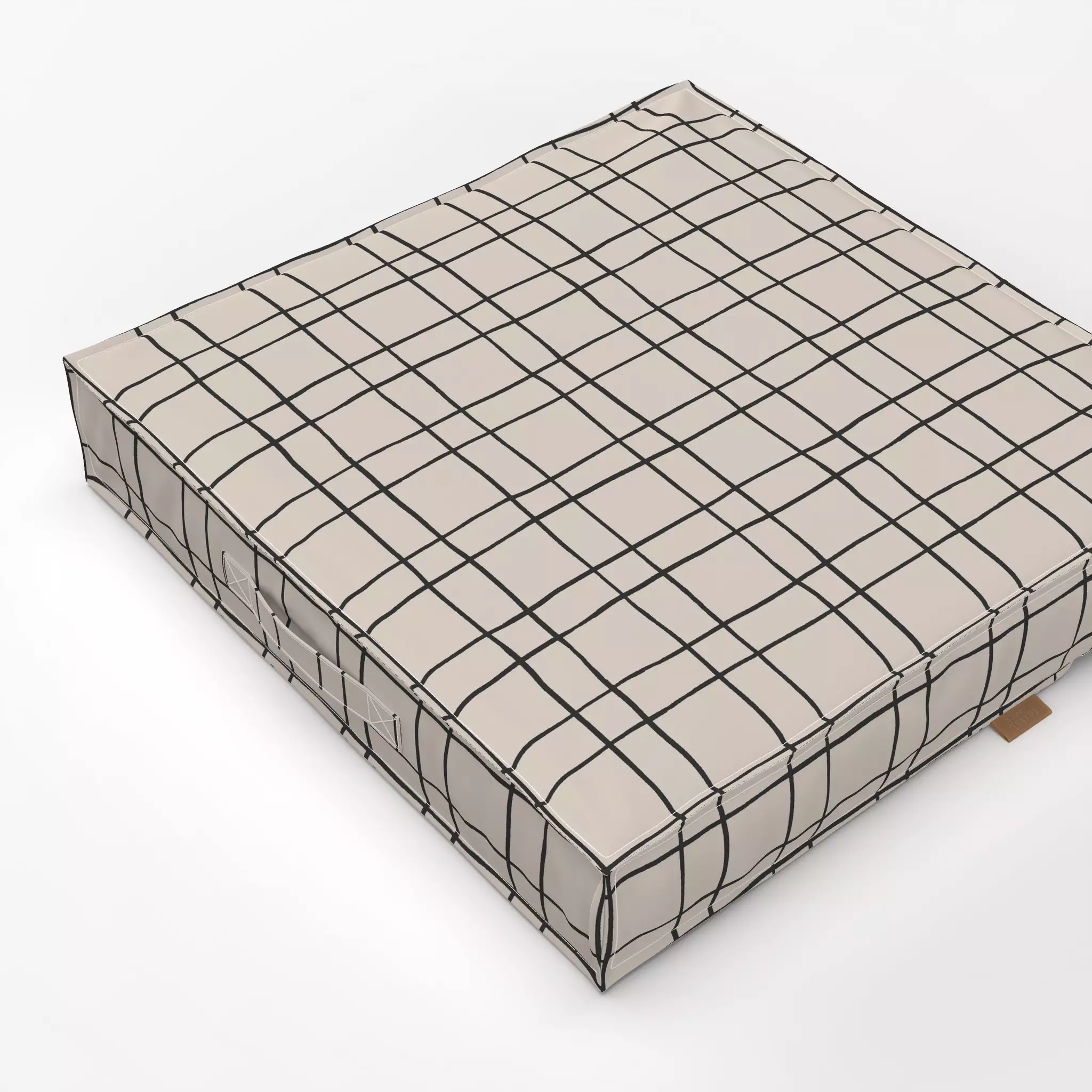 Bodenkissen Checks Karos - Weihnachten, Winter, Symbole & Muster - von „Studio Kesse"; Linien, Hygge, Scandi, landhaus, Karo...