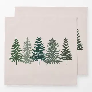 Servietten Tannenbäume Weihnachten