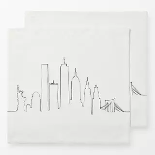 Servietten New York Skyline Butiksofie