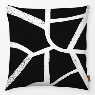 Kissen Abstract Shapes Schwarz
