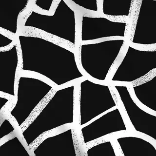 Meterware Abstract Shapes Schwarz