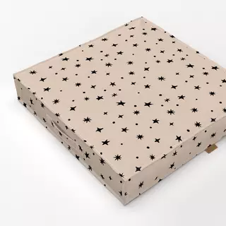 Bodenkissen Kleine Sterne beige