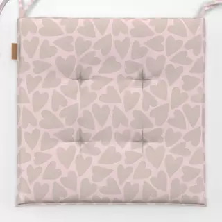Sitzkissen Herzen beige rosa