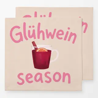Servietten Off-white rosa