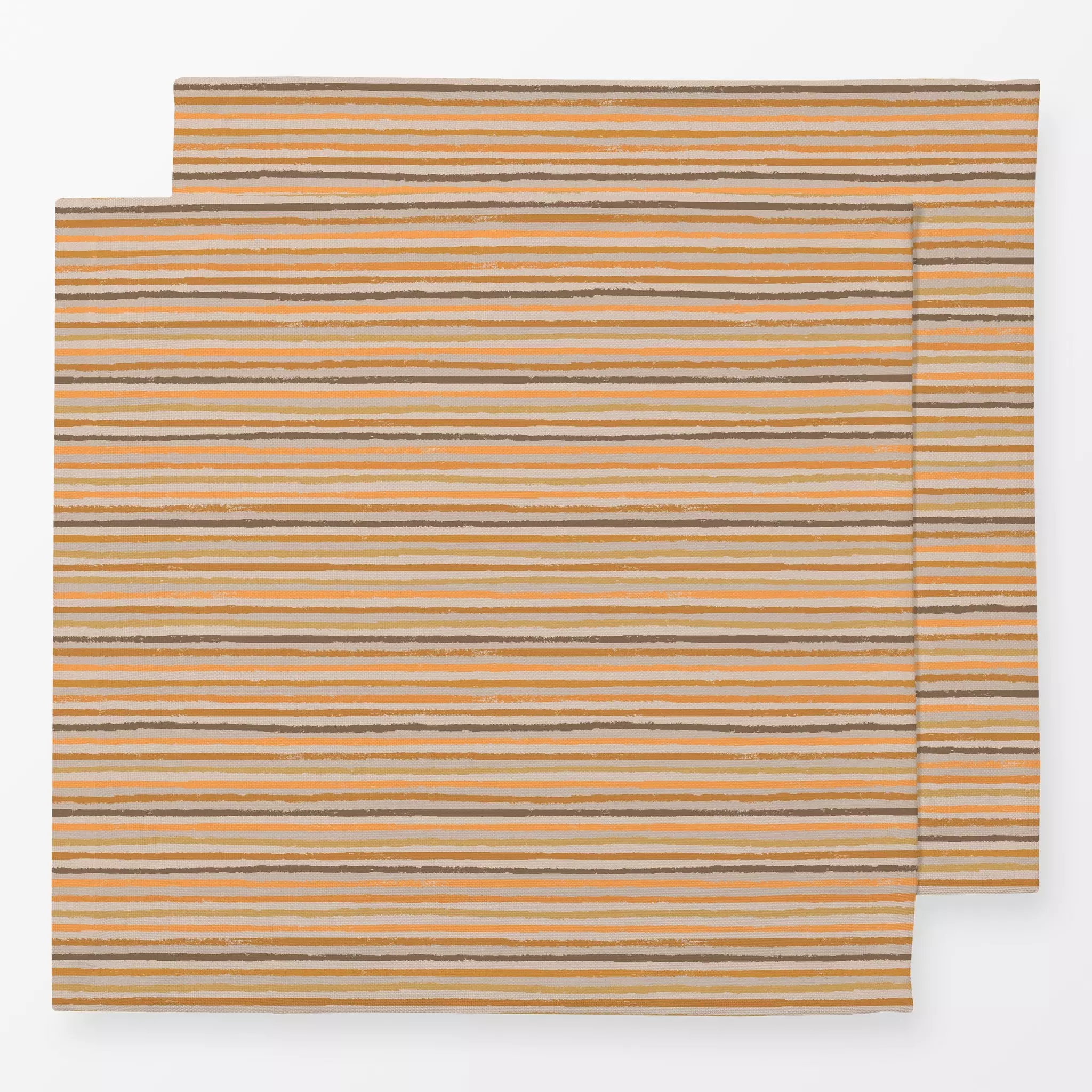 Servietten Small Colored Stripes - Herbst, Symbole & Muster - von „Studio Kesse"; Linien, Streifen, Orange, beige, bunt, gel...