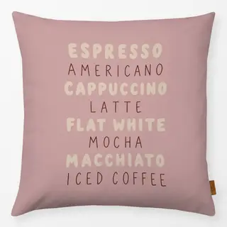 Kissen Café rosa