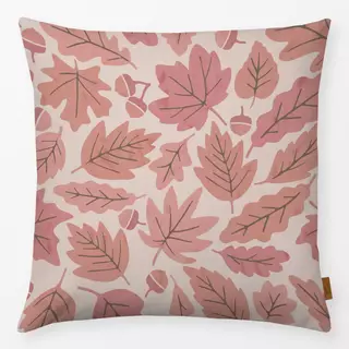 Kissen Herbstblätter Rosa