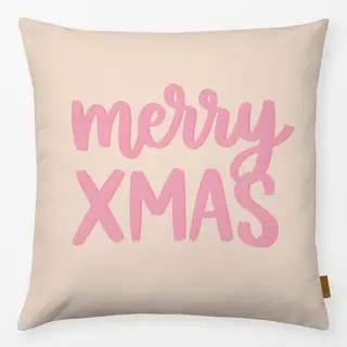 Kissen Merry Xmas rosa