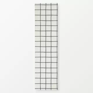 Tischläufer Karo Linien schwarz