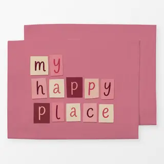 Tischset My Happy Place Pink