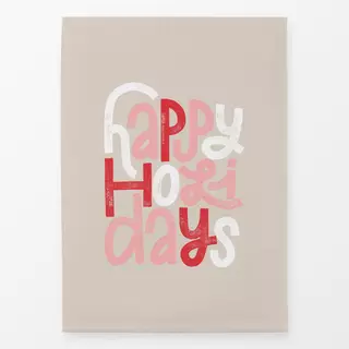 Geschirrtücher Happy Holidays rot rosa