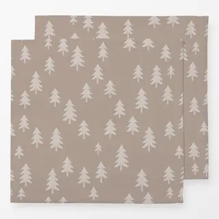 Servietten Bäume beige