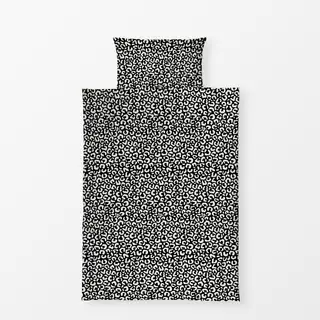 Bettwäsche Leopard schwarz weiß