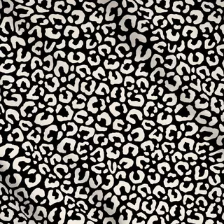 Meterware Leopard schwarz weiß