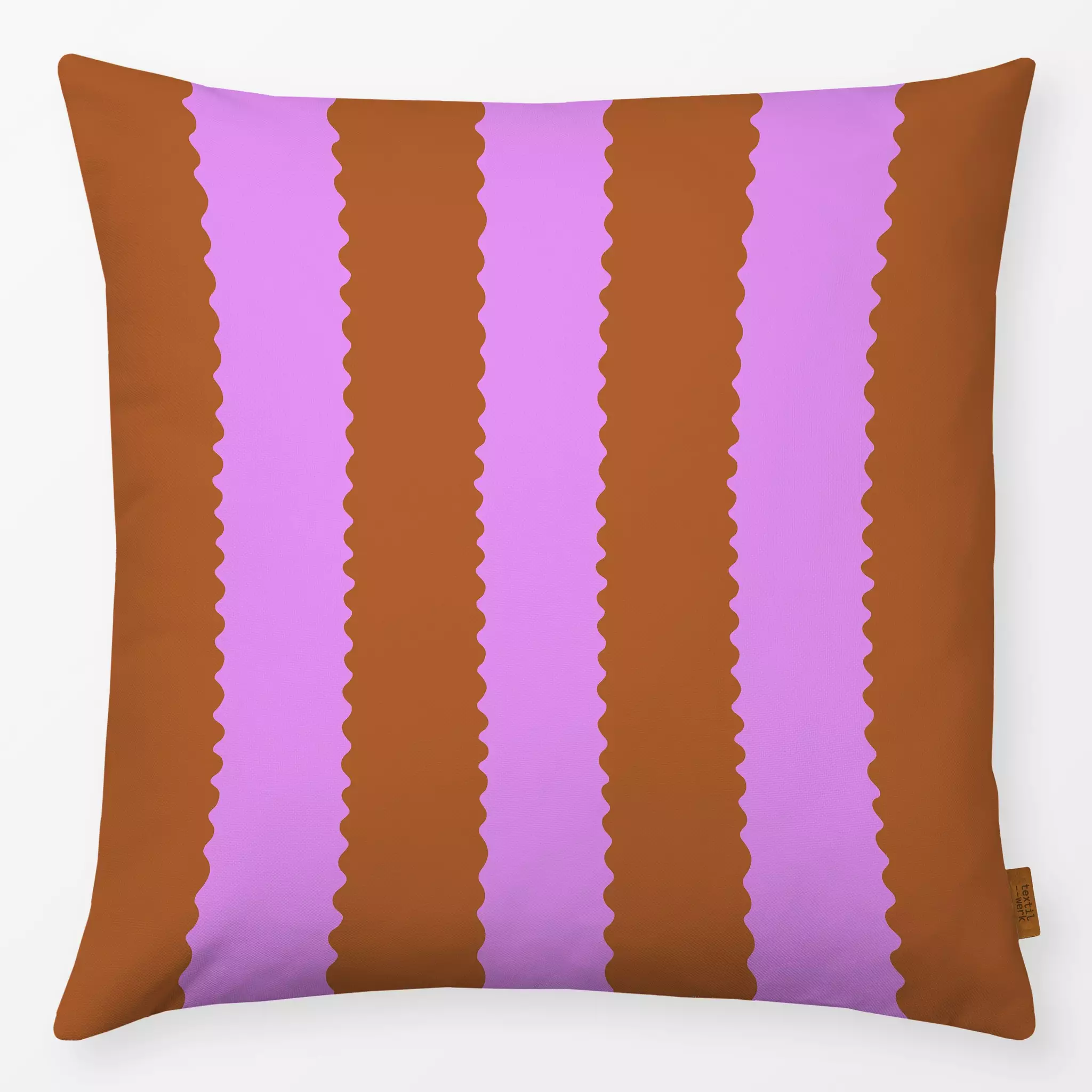 Kissen Wellen Streifen orange Pink - Herbst, Symbole & Muster, Anlässe - von „Studio Kesse"