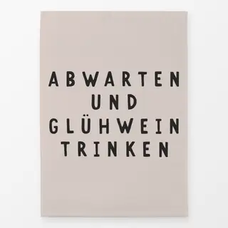 Geschirrtücher Glühwein trinken beige