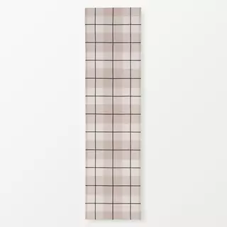 Tischläufer Check Karo Beige Schwarz