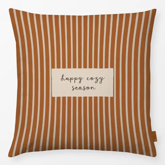 Kissen Happy Cozy Season rost von Studio Kesse